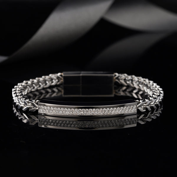 Bee Lab-Grown Diamond Surgical Stainless Steel Bracelet
