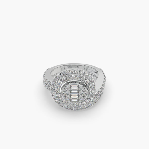 Multi-Layer Diamond Ring
